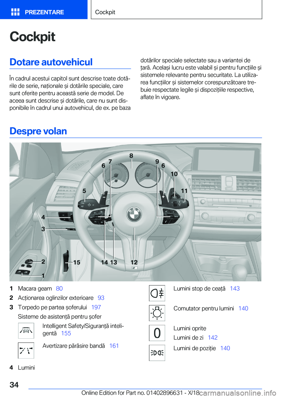 BMW M2 2019  Ghiduri De Utilizare (in Romanian) �C�o�c�k�p�i�t�D�o�t�a�r�e��a�u�t�o�v�e�h�i�c�u�l
�