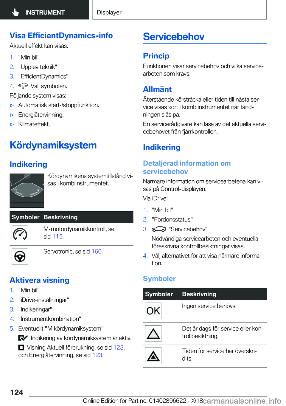 BMW M2 2019  InstruktionsbÖcker (in Swedish) �V�i�s�a��E�f�f�i�c�i�e�n�t�D�y�n�a�m�i�c�s�-�i�n�f�o
�A�k�t�u�e�l�l��e�f�f�e�k�t��k�a�n��v�i�s�a�s�.�1�.��M�i�n��b�i�l��2�.��U�p�p�l�e�v��t�e�k�n�i�k��3�.��E�f�f�i�c�i�e�n�t�D�y�n�a�m�i�c�