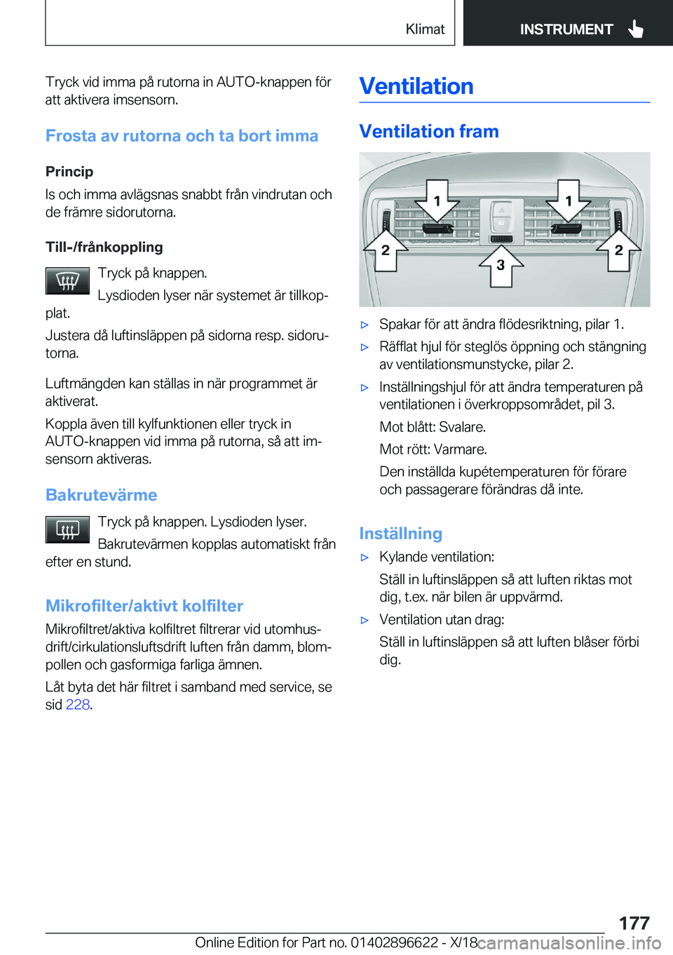 BMW M2 2019  InstruktionsbÖcker (in Swedish) �T�r�y�c�k��v�i�d��i�m�m�a��p�å��r�u�t�o�r�n�a��i�n��A�U�T�O�-�k�n�a�p�p�e�n��f�
