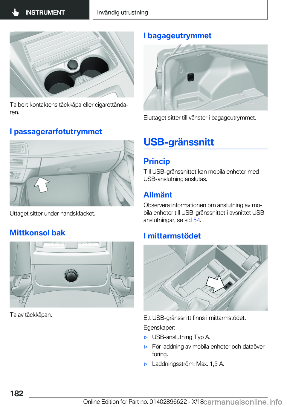BMW M2 2019  InstruktionsbÖcker (in Swedish) �T�a��b�o�r�t��k�o�n�t�a�k�t�e�n�s��t�ä�c�k�k�å�p�a��e�l�l�e�r��c�i�g�a�r�e�t�t�ä�n�d�aj�r�e�n�.
�I��p�a�s�s�a�g�e�r�a�r�f�o�t�u�t�r�y�m�m�e�t
�U�t�t�a�g�e�t��s�i�t�t�e�r��u�n�d�e�r��h�a�