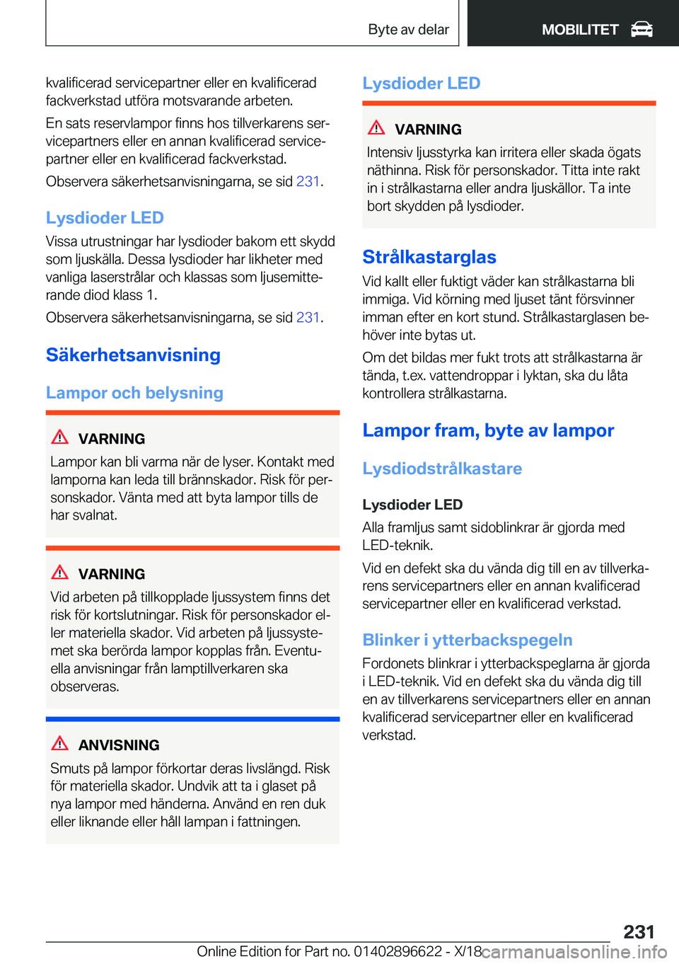 BMW M2 2019  InstruktionsbÖcker (in Swedish) �k�v�a�l�i�f�i�c�e�r�a�d��s�e�r�v�i�c�e�p�a�r�t�n�e�r��e�l�l�e�r��e�n��k�v�a�l�i�f�i�c�e�r�a�d�f�a�c�k�v�e�r�k�s�t�a�d��u�t�f�