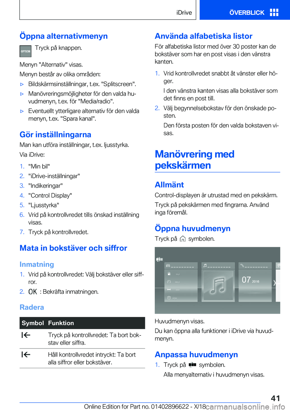 BMW M2 2019  InstruktionsbÖcker (in Swedish) �