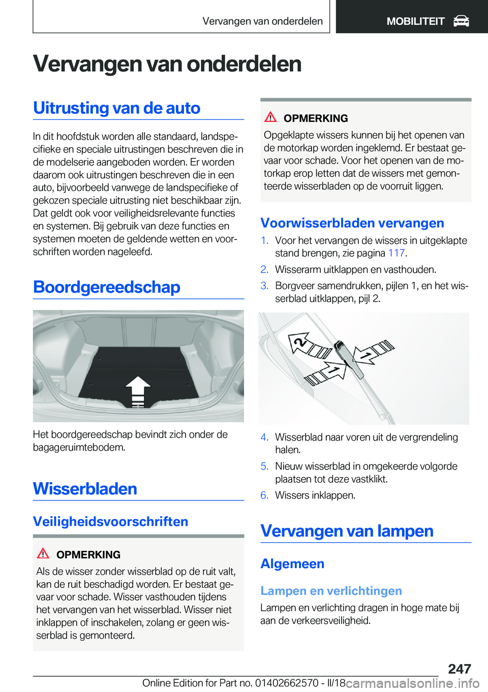 BMW M2 2018  Instructieboekjes (in Dutch) �V�e�r�v�a�n�g�e�n��v�a�n��o�n�d�e�r�d�e�l�e�n�U�i�t�r�u�s�t�i�n�g��v�a�n��d�e��a�u�t�o
�I�n� �d�i�t� �h�o�o�f�d�s�t�u�k� �w�o�r�d�e�n� �a�l�l�e� �s�t�a�n�d�a�a�r�d�,� �l�a�n�d�s�p�ej�c�i�f�i�e�
