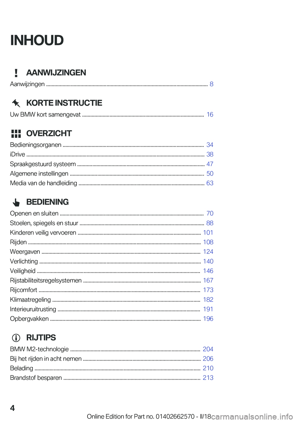 BMW M2 2018  Instructieboekjes (in Dutch) �I�N�H�O�U�D�A�A�N�W�I�J�;�I�N�G�E�N
�A�a�n�w�i�j�z�i�n�g�e�n� �.�.�.�.�.�.�.�.�.�.�.�.�.�.�.�.�.�.�.�.�.�.�.�.�.�.�.�.�.�.�.�.�.�.�.�.�.�.�.�.�.�.�.�.�.�.�.�.�.�.�.�.�.�.�.�.�.�.�.�.�.�.�.�.�.�.�.�.�