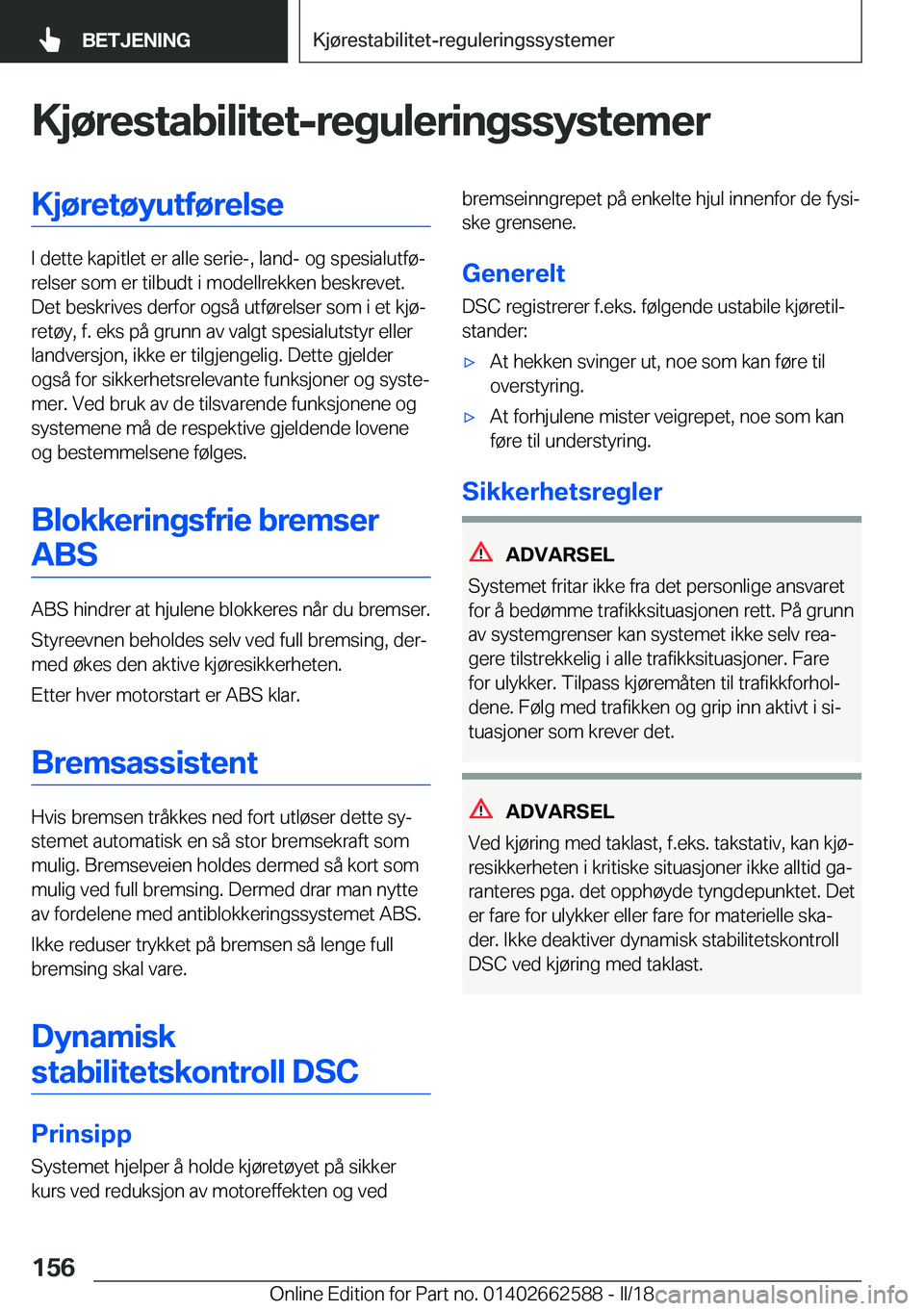 BMW M2 2018  InstruksjonsbØker (in Norwegian) �K�j�