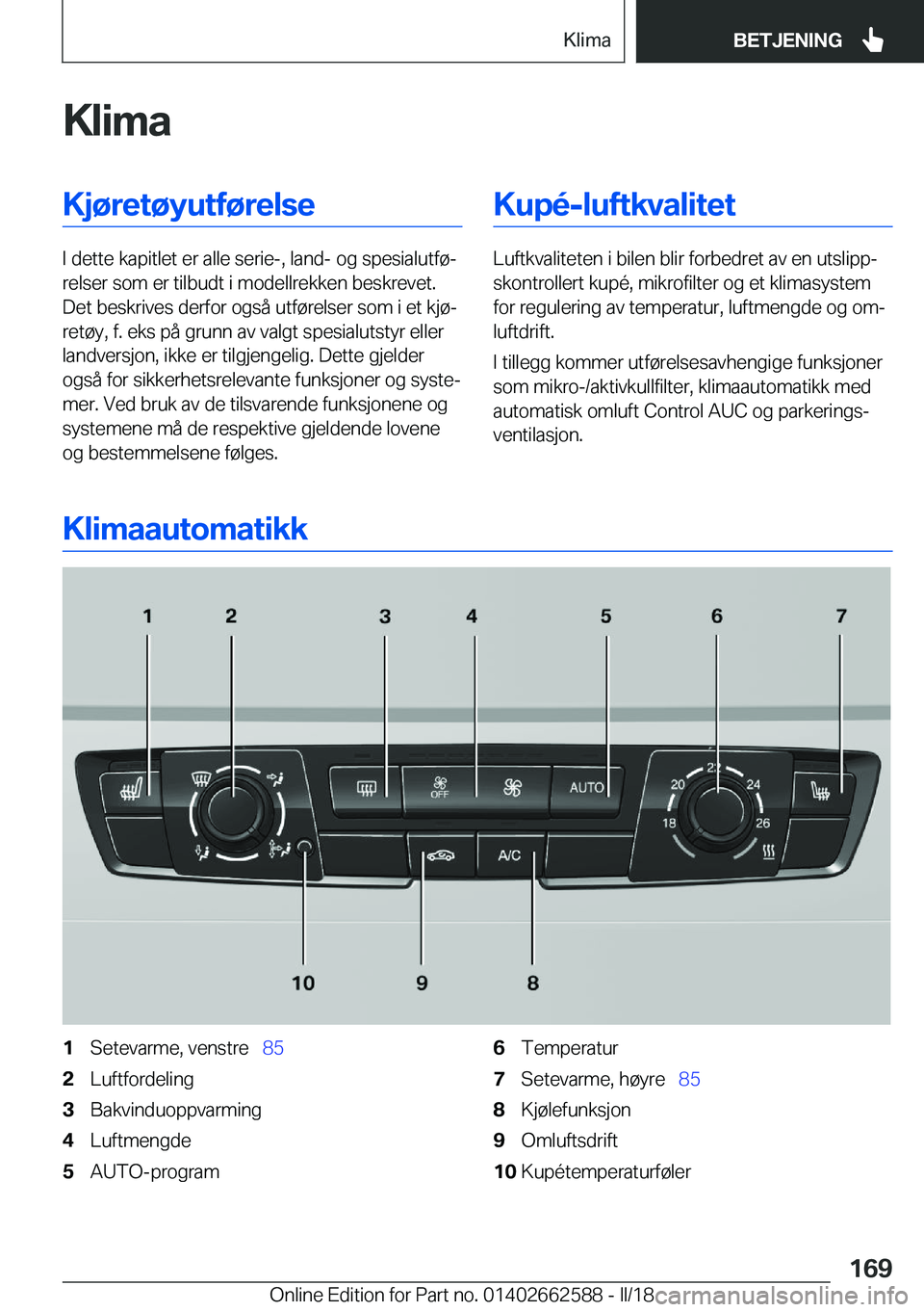 BMW M2 2018  InstruksjonsbØker (in Norwegian) �K�l�i�m�a�K�j�