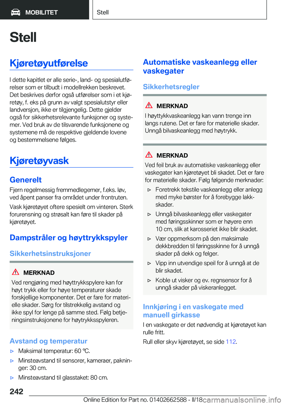 BMW M2 2018  InstruksjonsbØker (in Norwegian) �S�t�e�l�l�K�j�