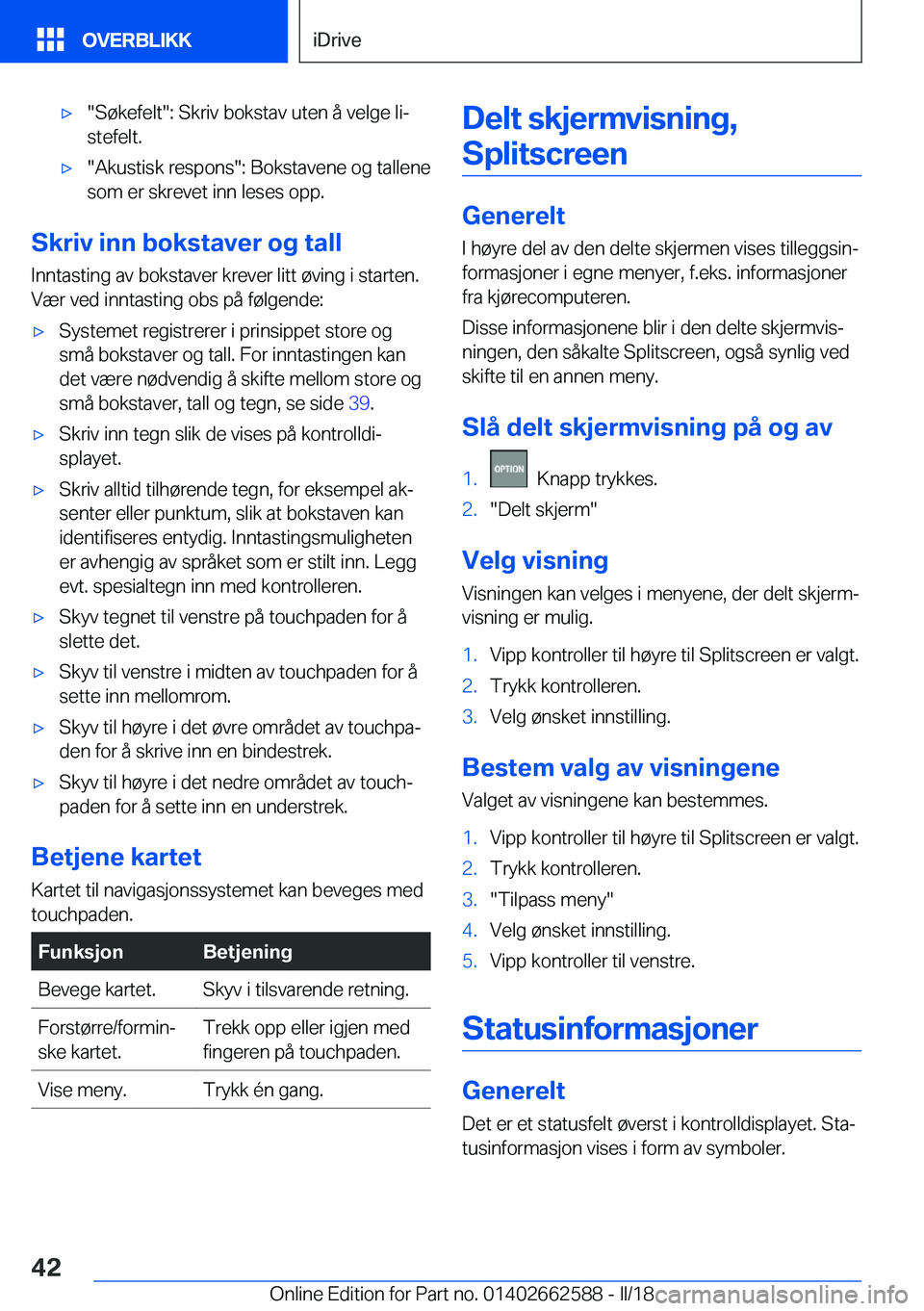 BMW M2 2018  InstruksjonsbØker (in Norwegian) 'x�"�S�
