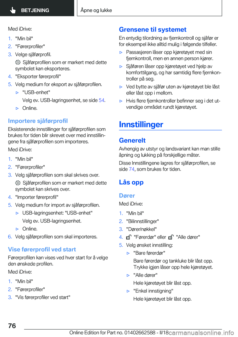 BMW M2 2018  InstruksjonsbØker (in Norwegian) �M�e�d� �i�D�r�i�v�e�:�1�.�"�M�i�n� �b�i�l�"�2�.�"�F�