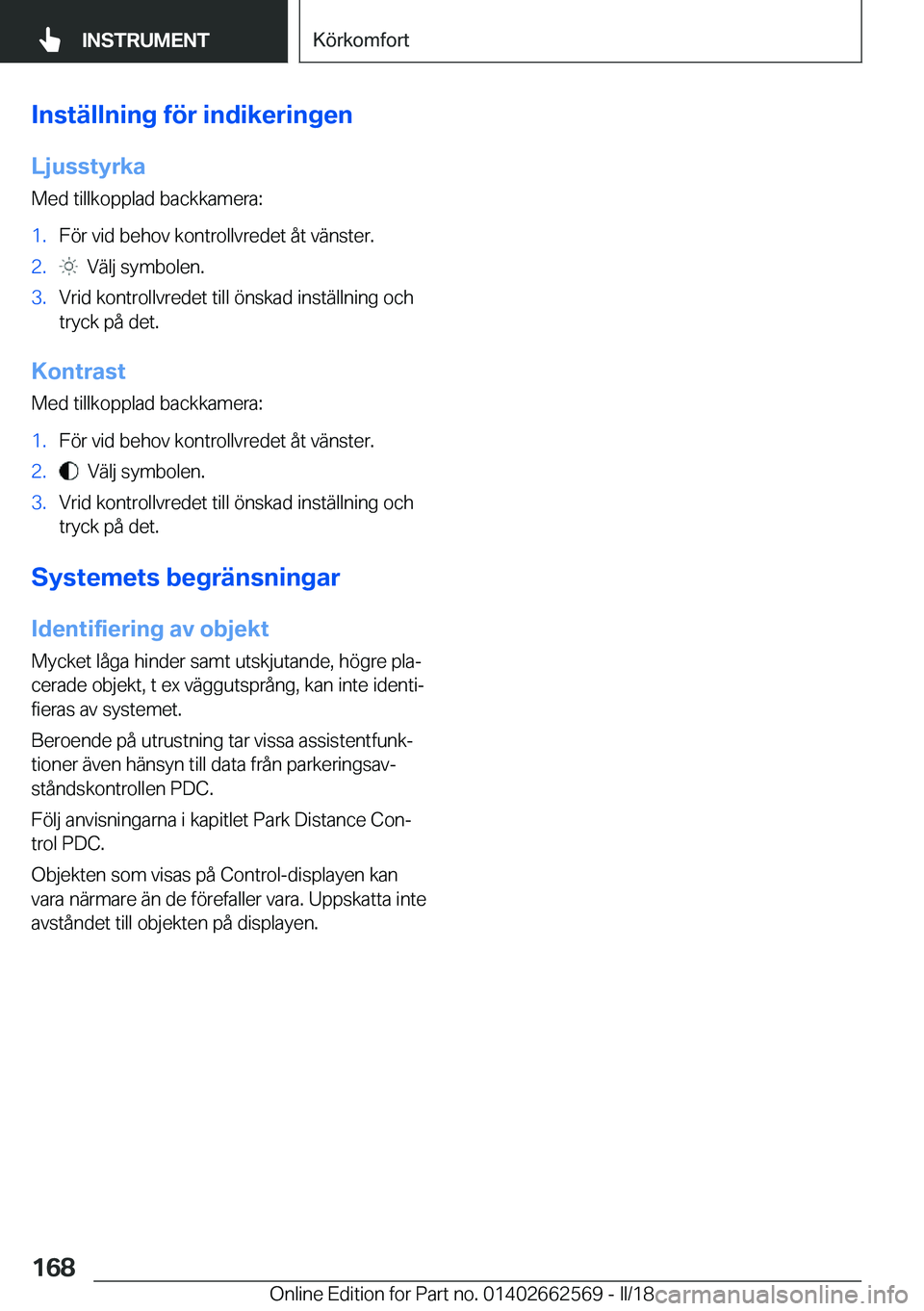 BMW M2 2018  InstruktionsbÖcker (in Swedish) �I�n�s�t�ä�l�l�n�i�n�g��f�