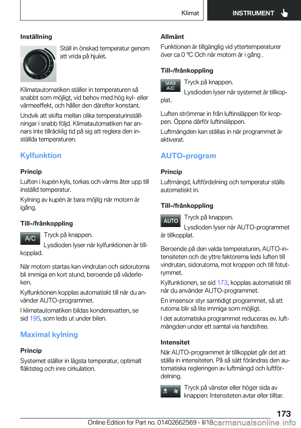 BMW M2 2018  InstruktionsbÖcker (in Swedish) �I�n�s�t�ä�l�l�n�i�n�g�S�t�ä�l�l� �i�n� �