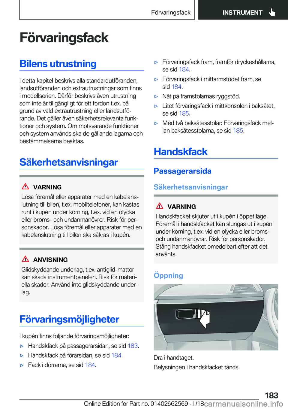 BMW M2 2018  InstruktionsbÖcker (in Swedish) �F�