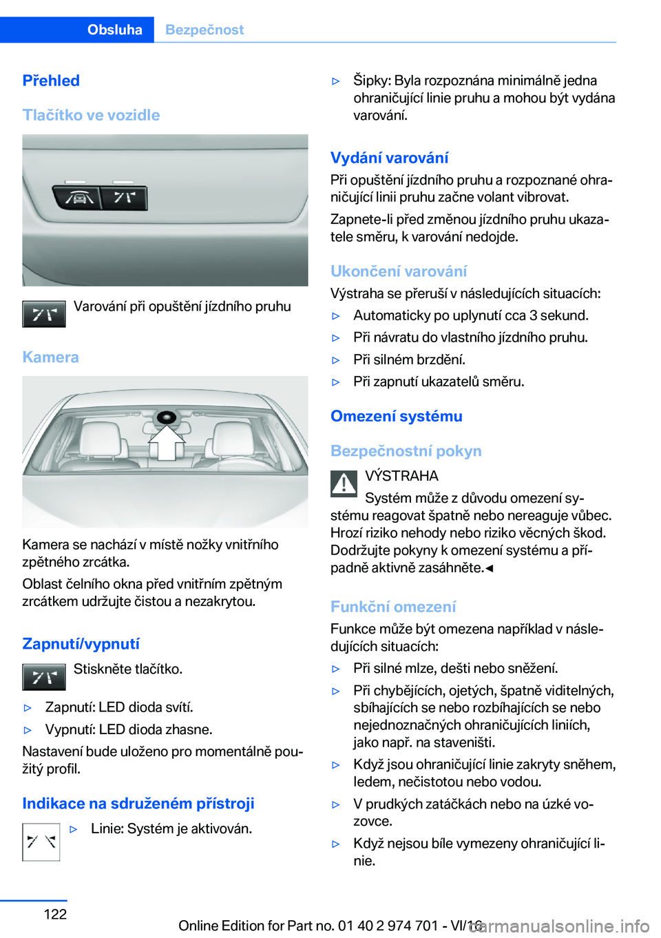 BMW M2 2017  Návod na použití (in Czech) �P�e�h�l�e�d
�T�l�a�č�