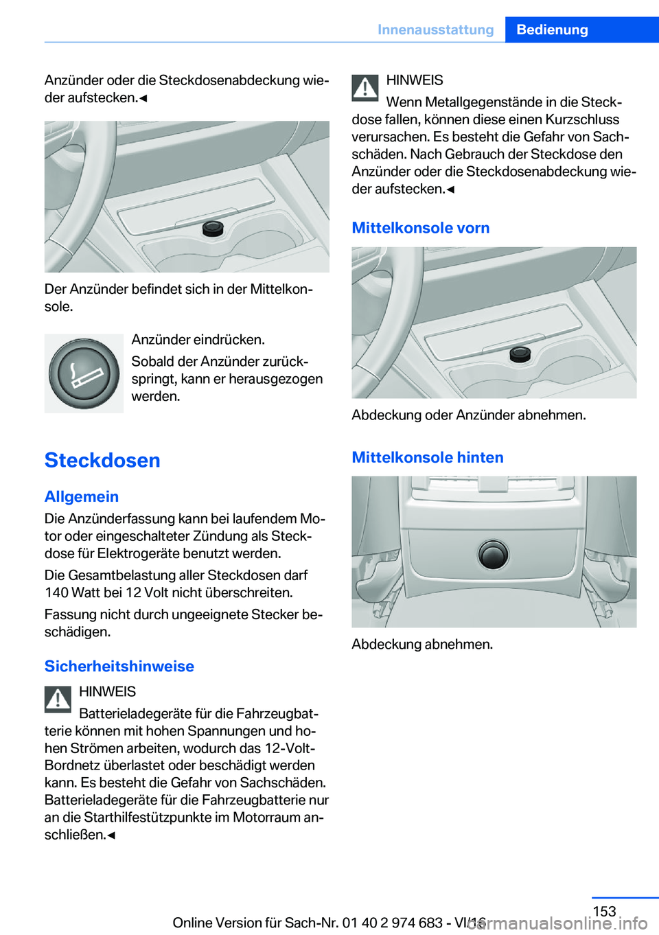 BMW M2 2017  Betriebsanleitungen (in German) �A�n�z�