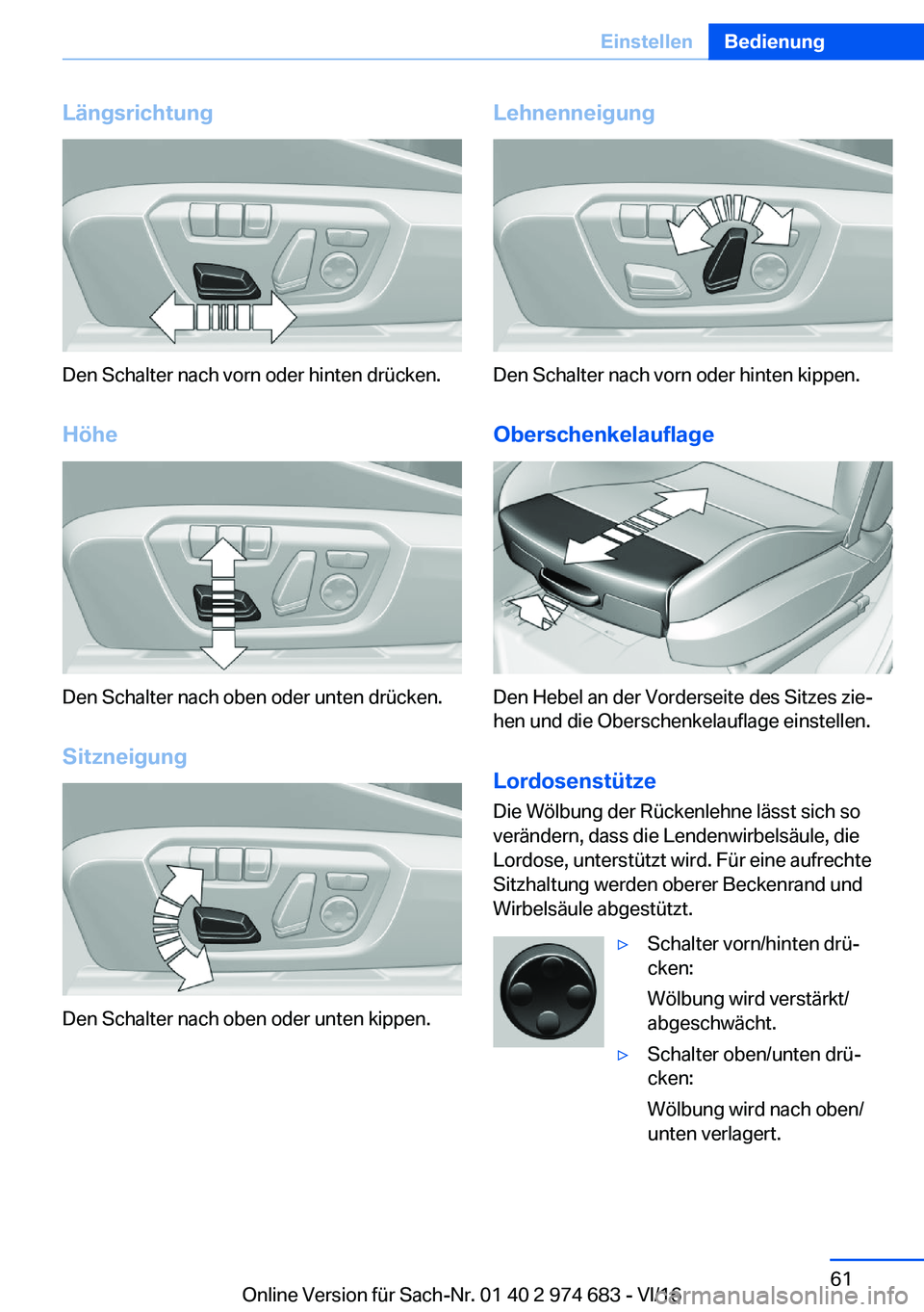 BMW M2 2017  Betriebsanleitungen (in German) �L�