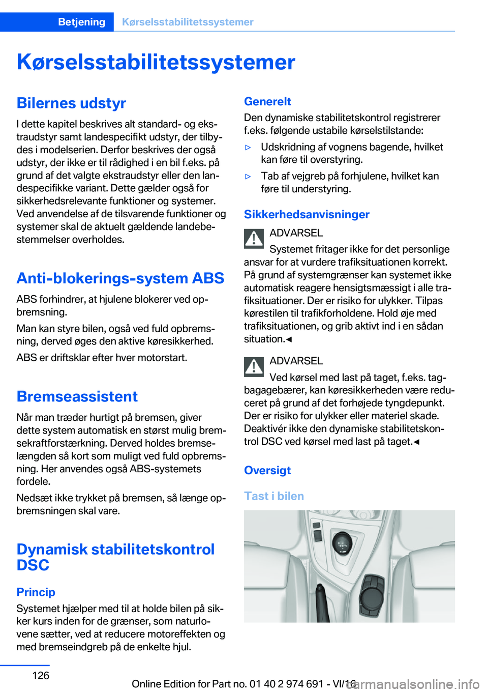 BMW M2 2017  InstruktionsbØger (in Danish) �K�