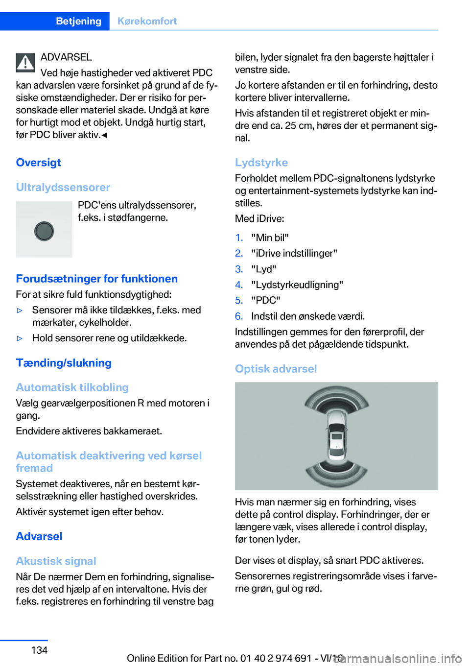 BMW M2 2017  InstruktionsbØger (in Danish) �A�D�V�A�R�S�E�L
�V�e�d� �h�