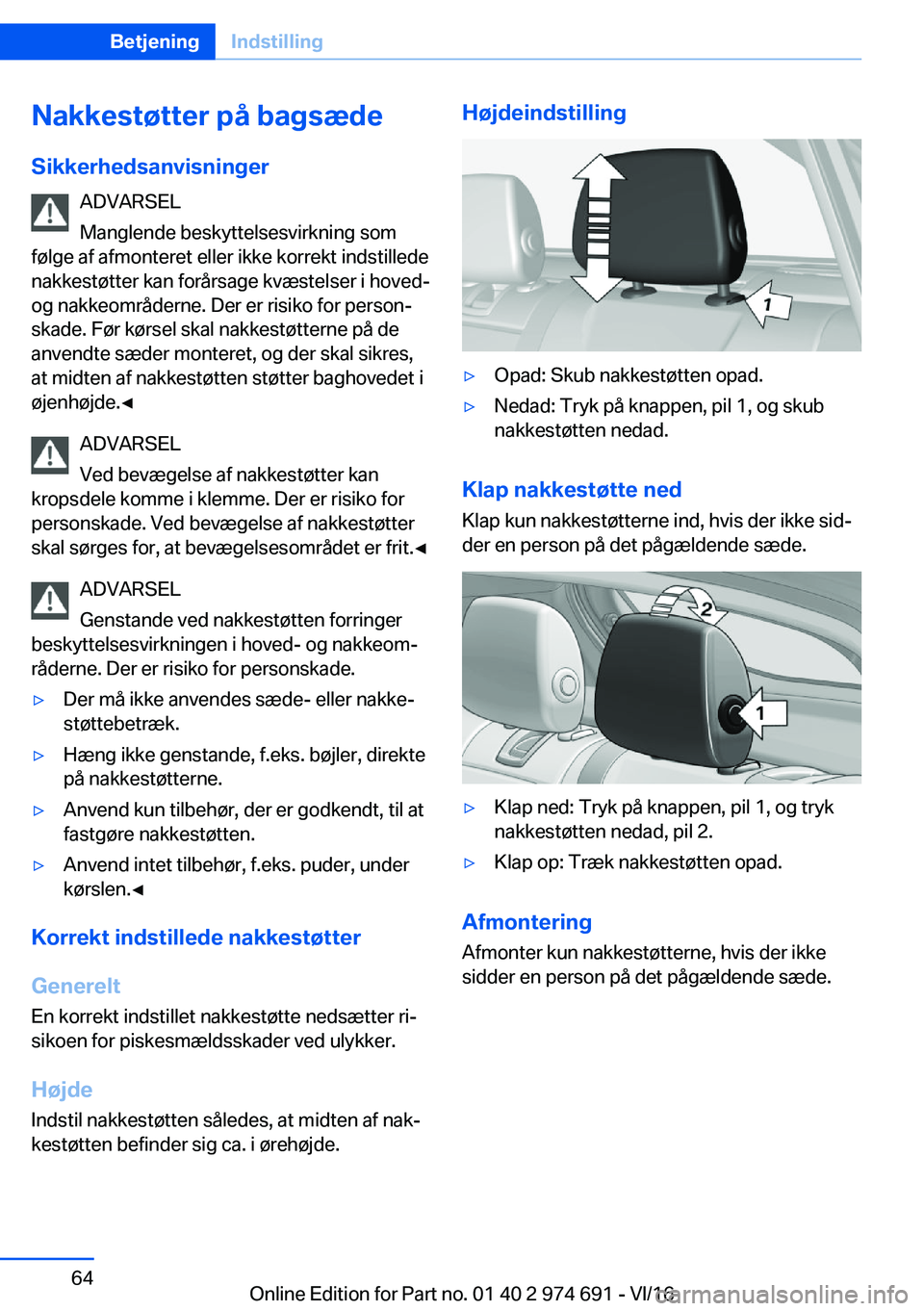 BMW M2 2017  InstruktionsbØger (in Danish) �N�a�k�k�e�s�t�