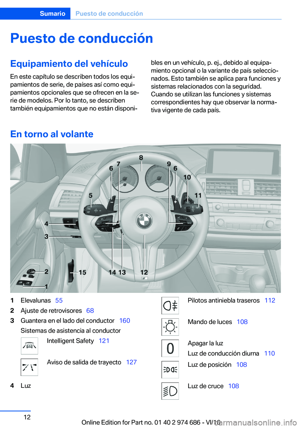 BMW M2 2017  Manuales de Empleo (in Spanish) �P�u�e�s�t�o��d�e��c�o�n�d�u�c�c�i�