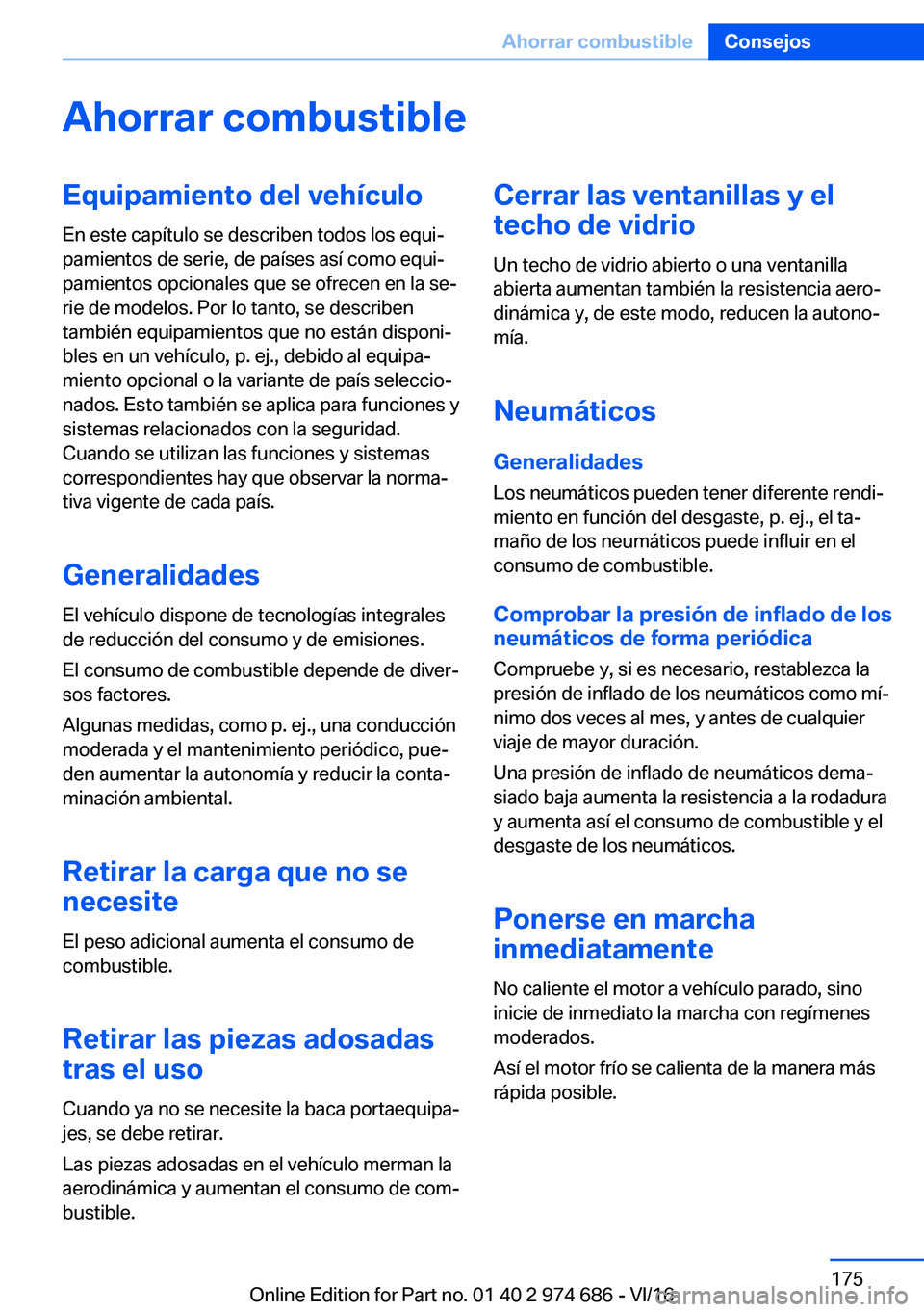 BMW M2 2017  Manuales de Empleo (in Spanish) �A�h�o�r�r�a�r��c�o�m�b�u�s�t�i�b�l�e�E�q�u�i�p�a�m�i�e�n�t�o��d�e�l��v�e�h�