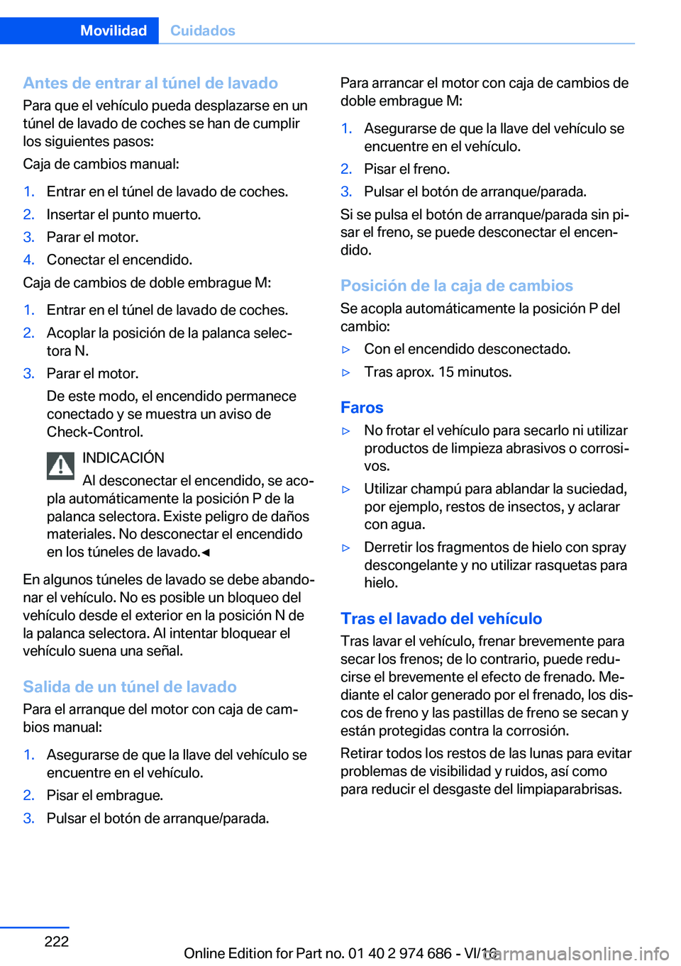BMW M2 2017  Manuales de Empleo (in Spanish) �A�n�t�e�s��d�e��e�n�t�r�a�r��a�l��t�