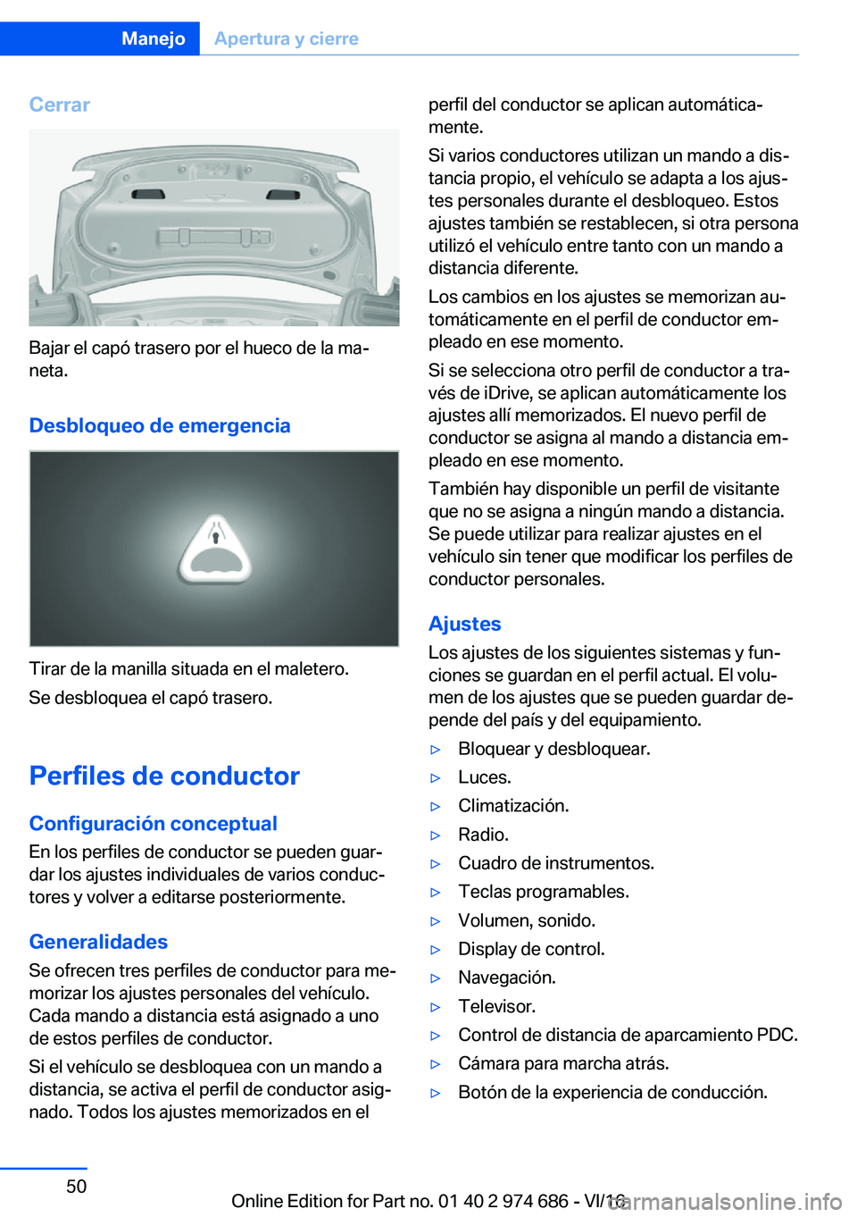 BMW M2 2017  Manuales de Empleo (in Spanish) �C�e�r�r�a�r
�B�a�j�a�r� �e�l� �c�a�p�