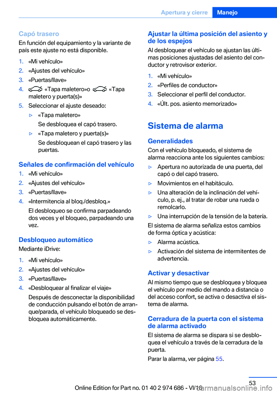 BMW M2 2017  Manuales de Empleo (in Spanish) �C�a�p�