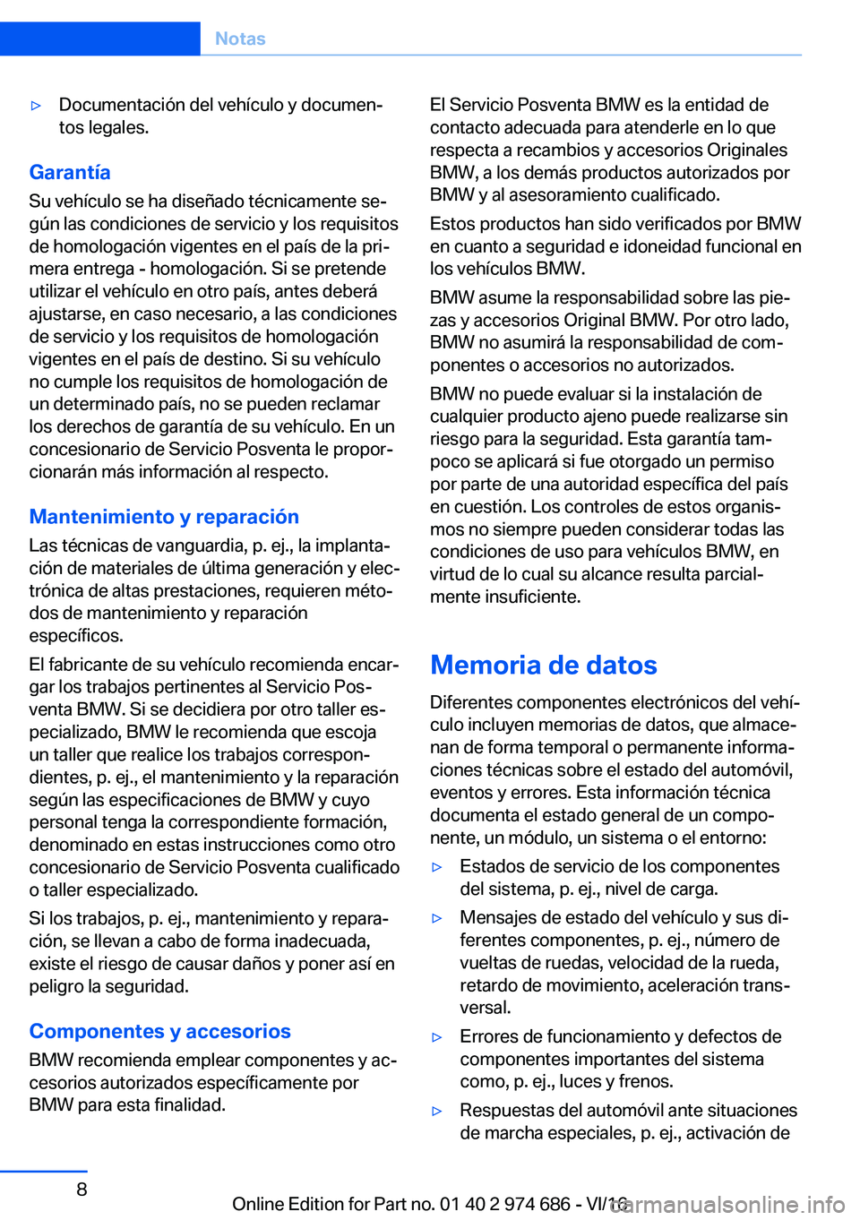 BMW M2 2017  Manuales de Empleo (in Spanish) y�D�o�c�u�m�e�n�t�a�c�i�