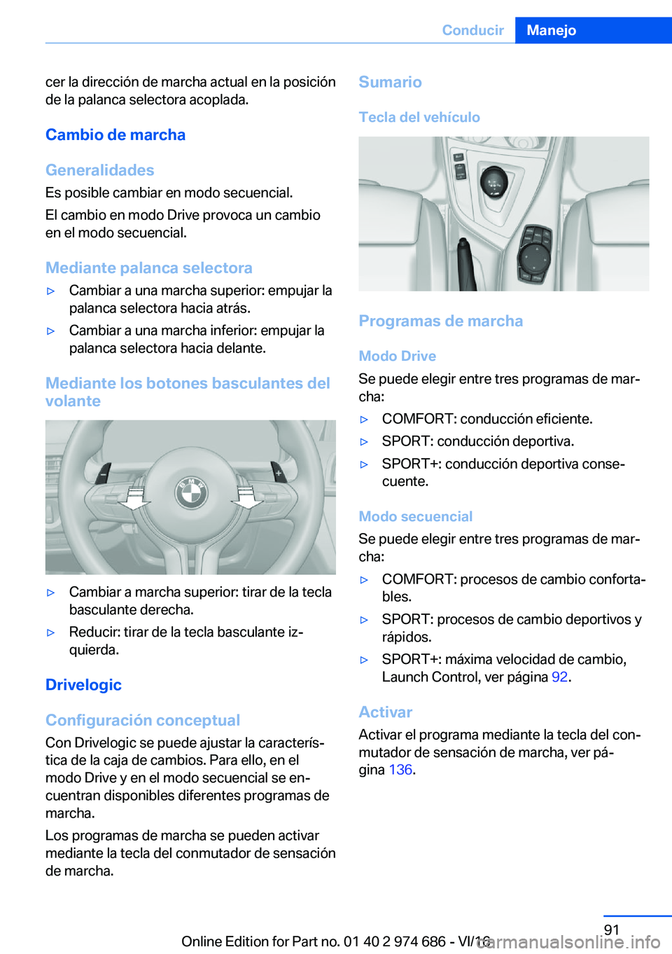 BMW M2 2017  Manuales de Empleo (in Spanish) �c�e�r� �l�a� �d�i�r�e�c�c�i�