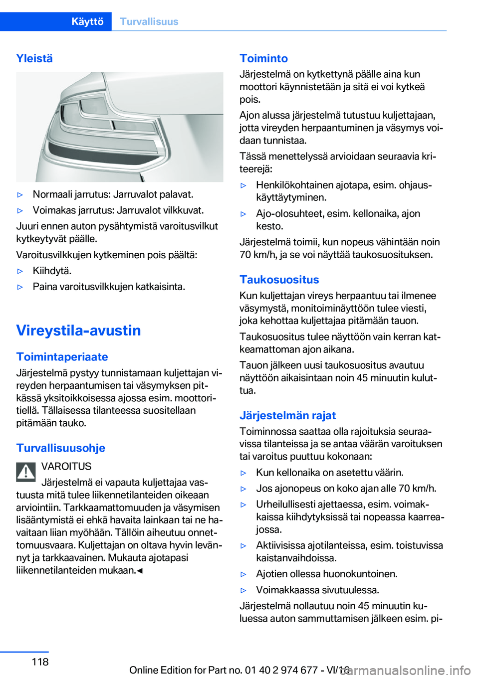 BMW M2 2017  Omistajan Käsikirja (in Finnish) �Y�l�e�i�s�t�