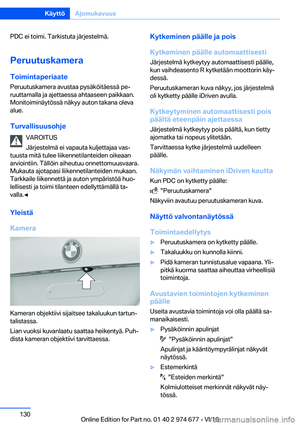 BMW M2 2017  Omistajan Käsikirja (in Finnish) �P�D�C� �e�i� �t�o�i�m�i�.� �T�a�r�k�i�s�t�u�t�a� �j�