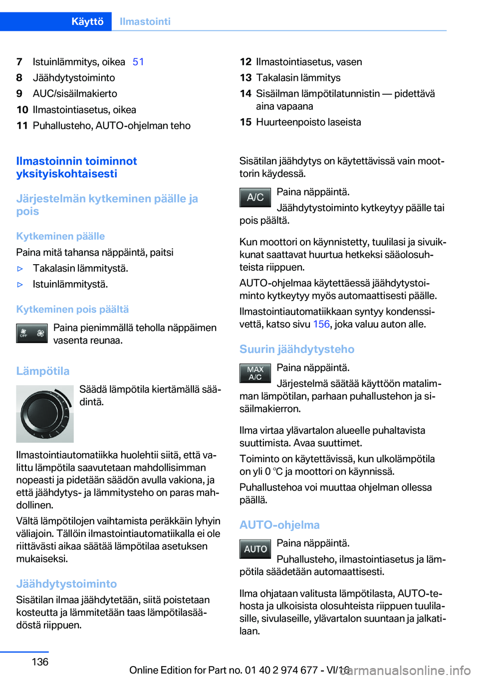 BMW M2 2017  Omistajan Käsikirja (in Finnish) �7�I�s�t�u�i�n�l�