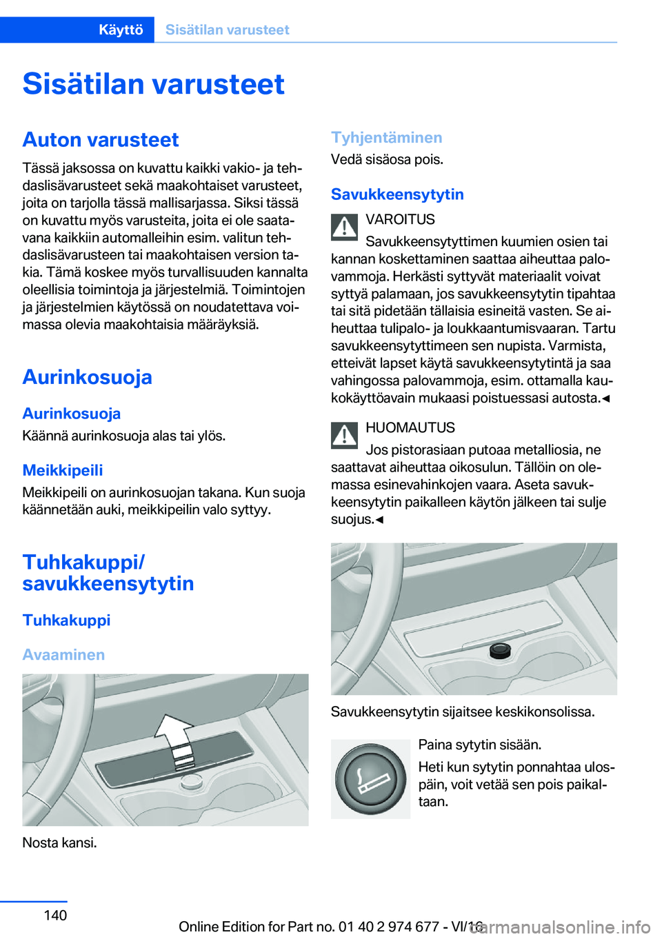 BMW M2 2017  Omistajan Käsikirja (in Finnish) �S�i�s�