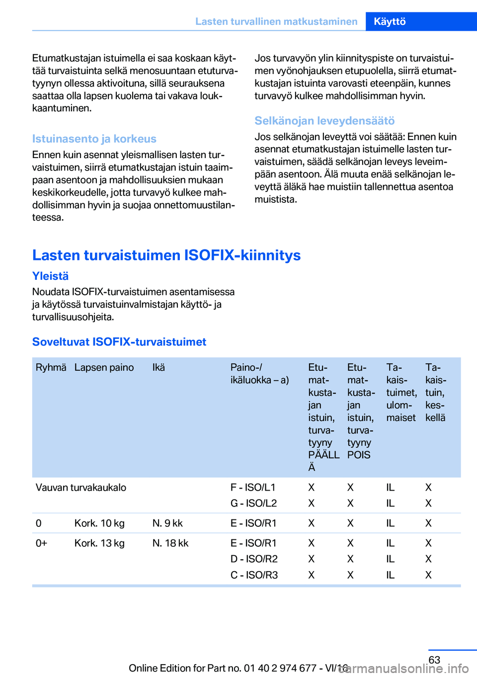 BMW M2 2017  Omistajan Käsikirja (in Finnish) �E�t�u�m�a�t�k�u�s�t�a�j�a�n� �i�s�t�u�i�m�e�l�l�a� �e�i� �s�a�a� �k�o�s�k�a�a�n� �k�