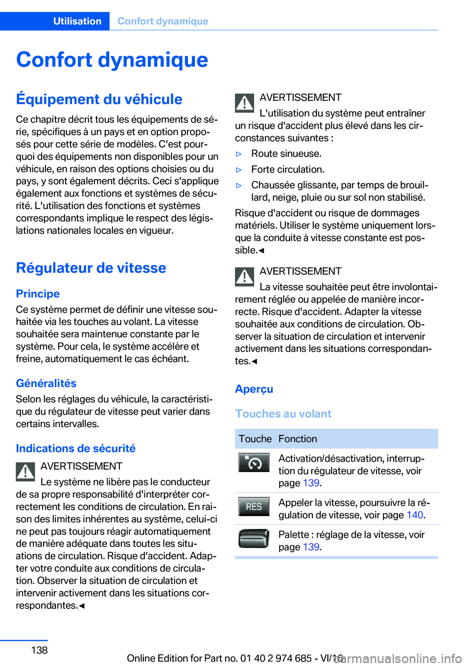 BMW M2 2017  Notices Demploi (in French) �C�o�n�f�o�r�t��d�y�n�a�m�i�q�u�e�