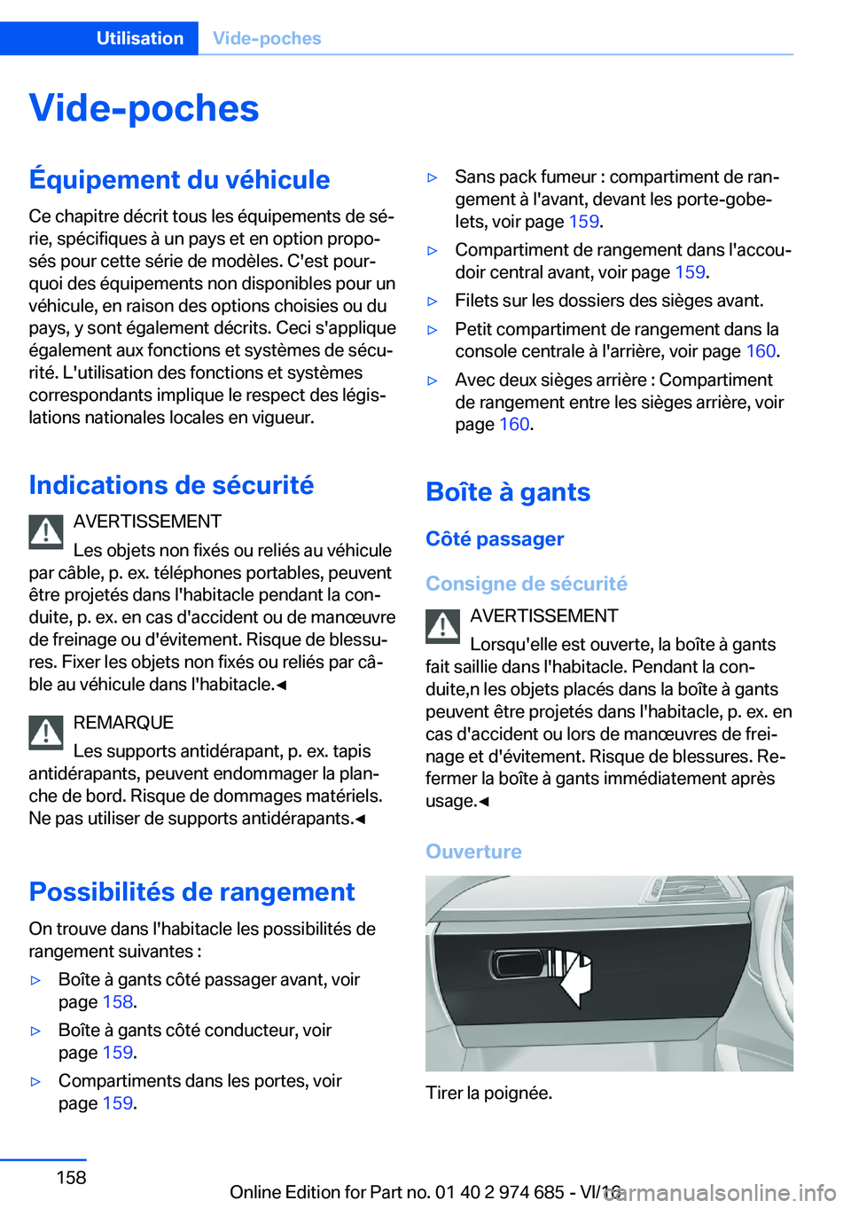 BMW M2 2017  Notices Demploi (in French) �V�i�d�e�-�p�o�c�h�e�s�