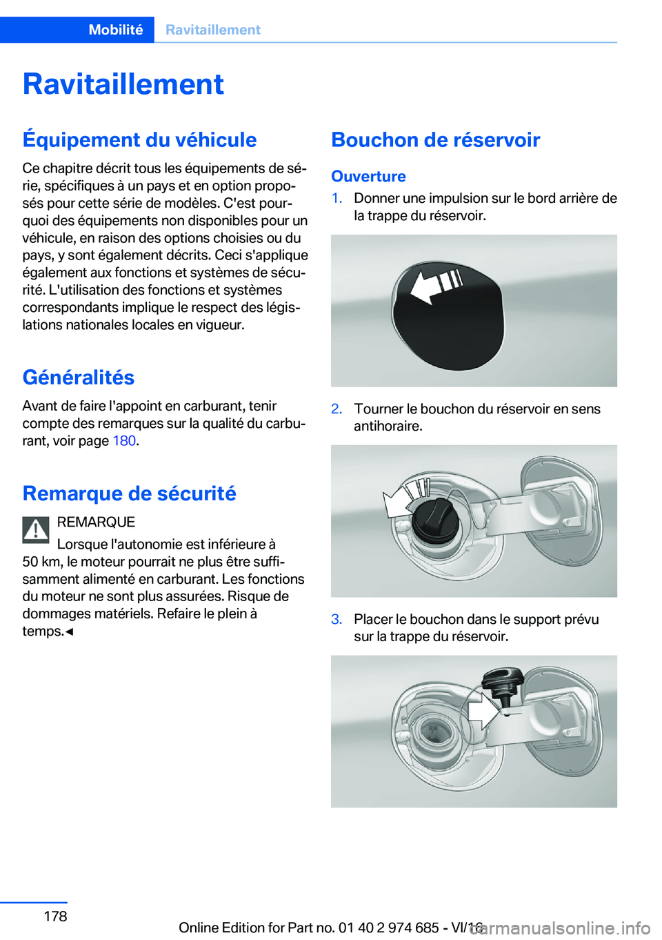 BMW M2 2017  Notices Demploi (in French) �R�a�v�i�t�a�i�l�l�e�m�e�n�t�