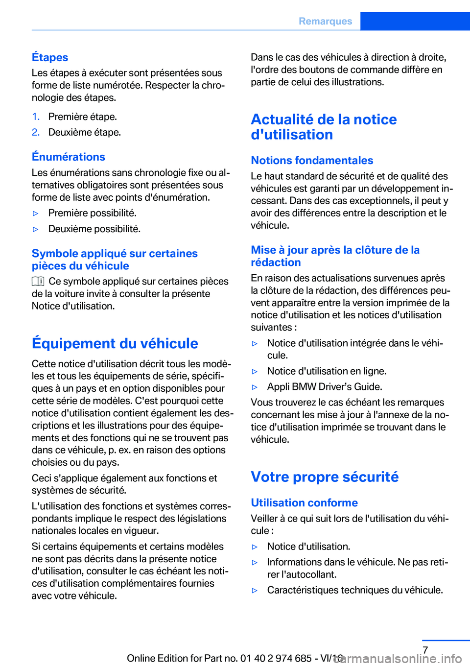 BMW M2 2017  Notices Demploi (in French) �