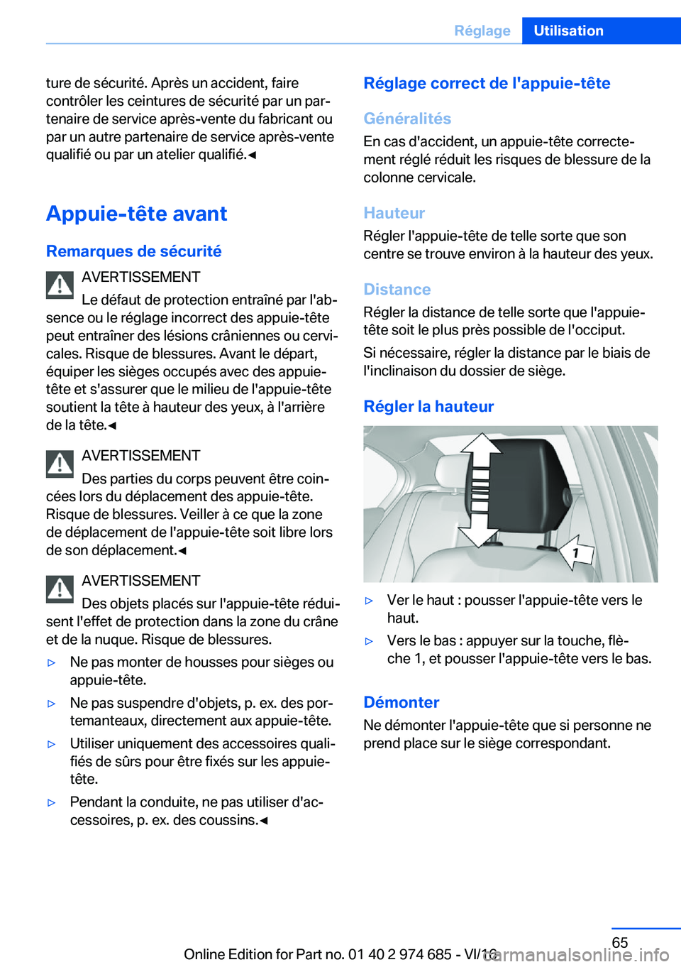 BMW M2 2017  Notices Demploi (in French) �t�u�r�e� �d�e� �s�é�c�u�r�i�t�é�.� �A�p�r�è�s� �u�n� �a�c�c�i�d�e�n�t�,� �f�a�i�r�e
�c�o�n�t�r�
