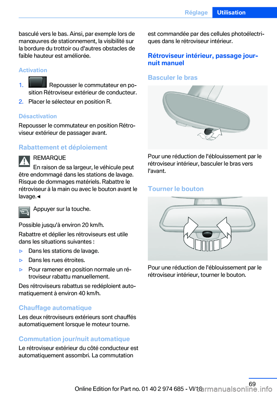 BMW M2 2017  Notices Demploi (in French) �b�a�s�c�u�l�é� �v�e�r�s� �l�e� �b�a�s�.� �A�i�n�s�i�,� �p�a�r� �e�x�e�m�p�l�e� �l�o�r�s� �d�e
�m�a�n�