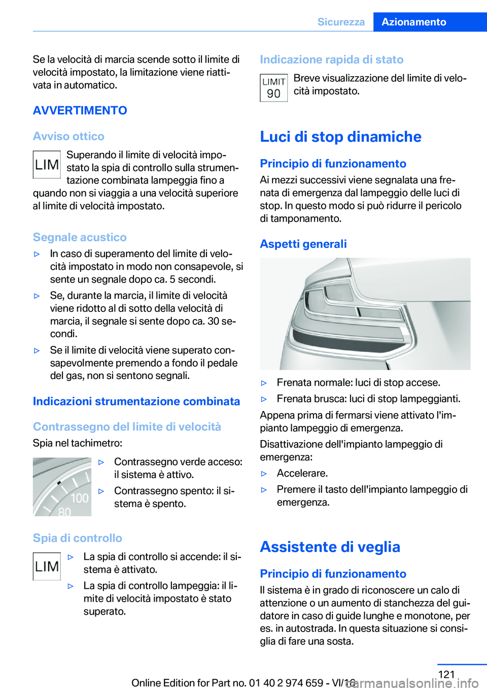 BMW M2 2017  Libretti Di Uso E manutenzione (in Italian) �S�e� �l�a� �v�e�l�o�c�i�t�