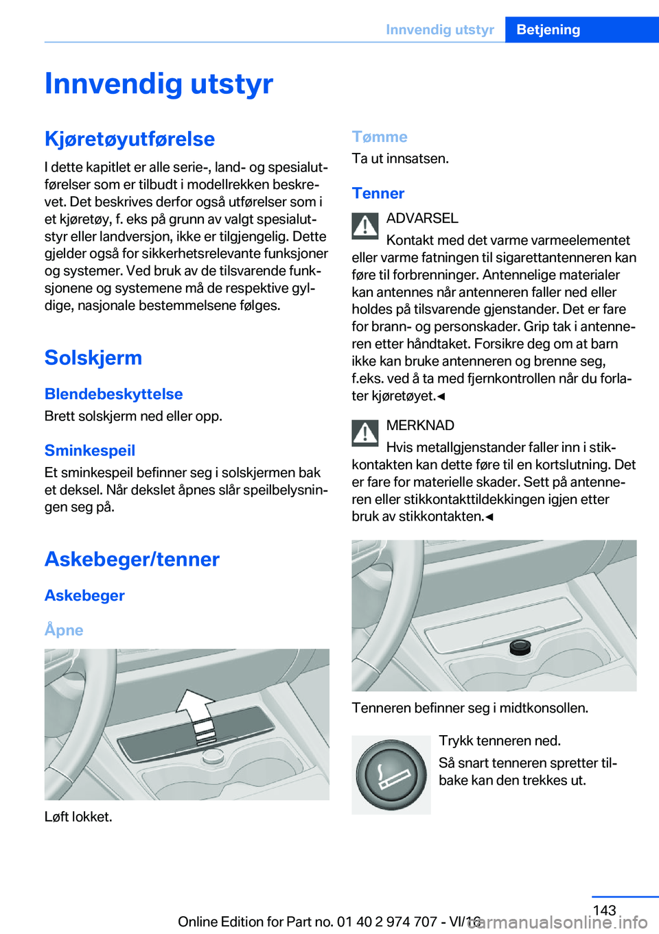 BMW M2 2017  InstruksjonsbØker (in Norwegian) �I�n�n�v�e�n�d�i�g��u�t�s�t�Z�r�K�j�