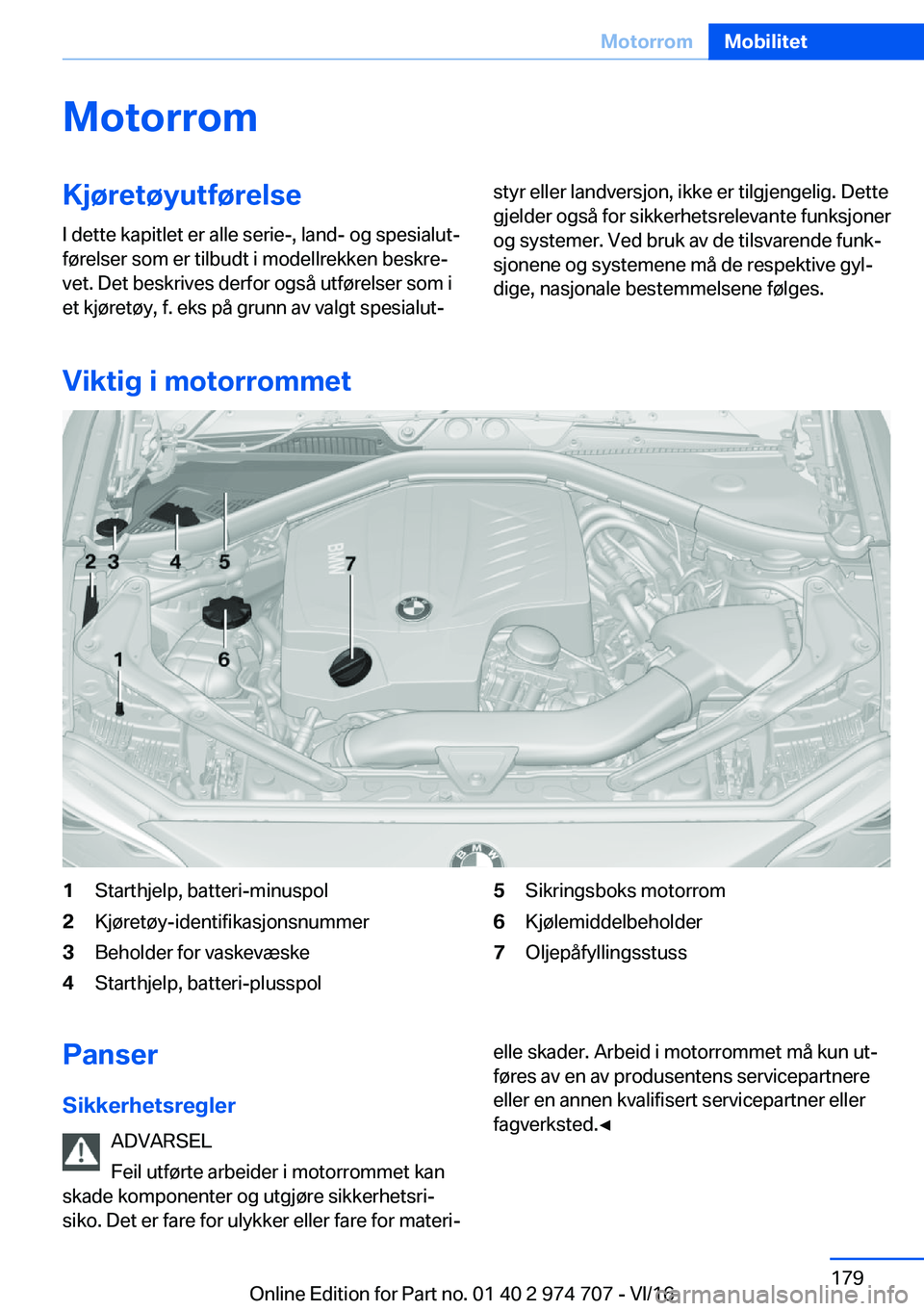 BMW M2 2017  InstruksjonsbØker (in Norwegian) �M�o�t�o�r�r�o�m�K�j�