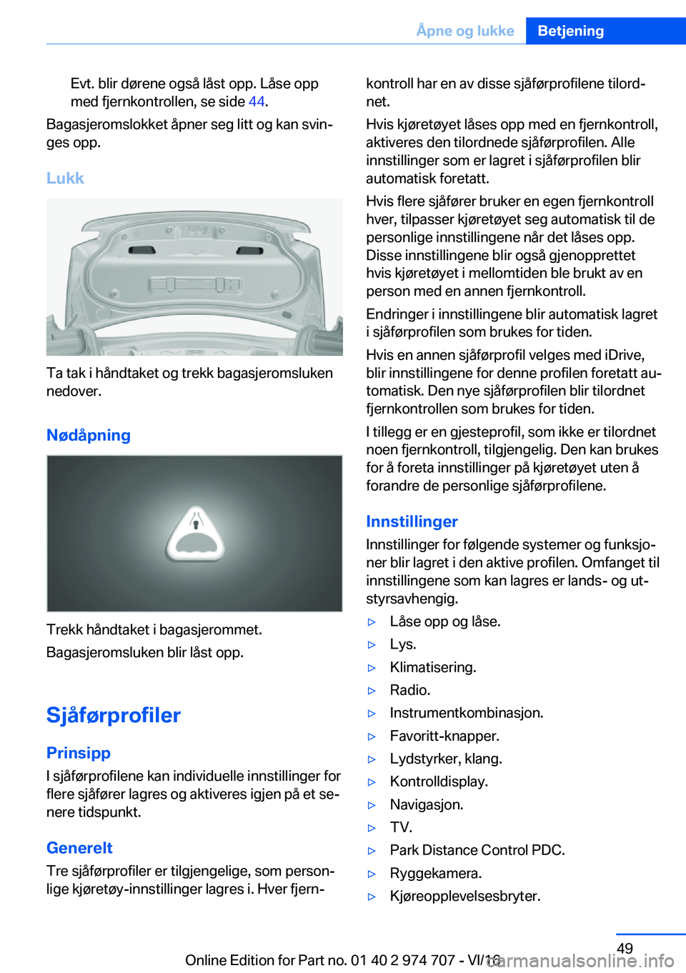 BMW M2 2017  InstruksjonsbØker (in Norwegian) �E�v�t�.� �b�l�i�r� �d�