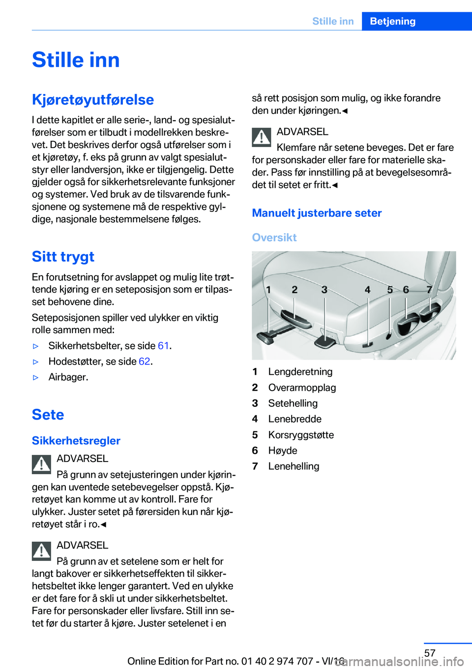 BMW M2 2017  InstruksjonsbØker (in Norwegian) �S�t�i�l�l�e��i�n�n�K�j�