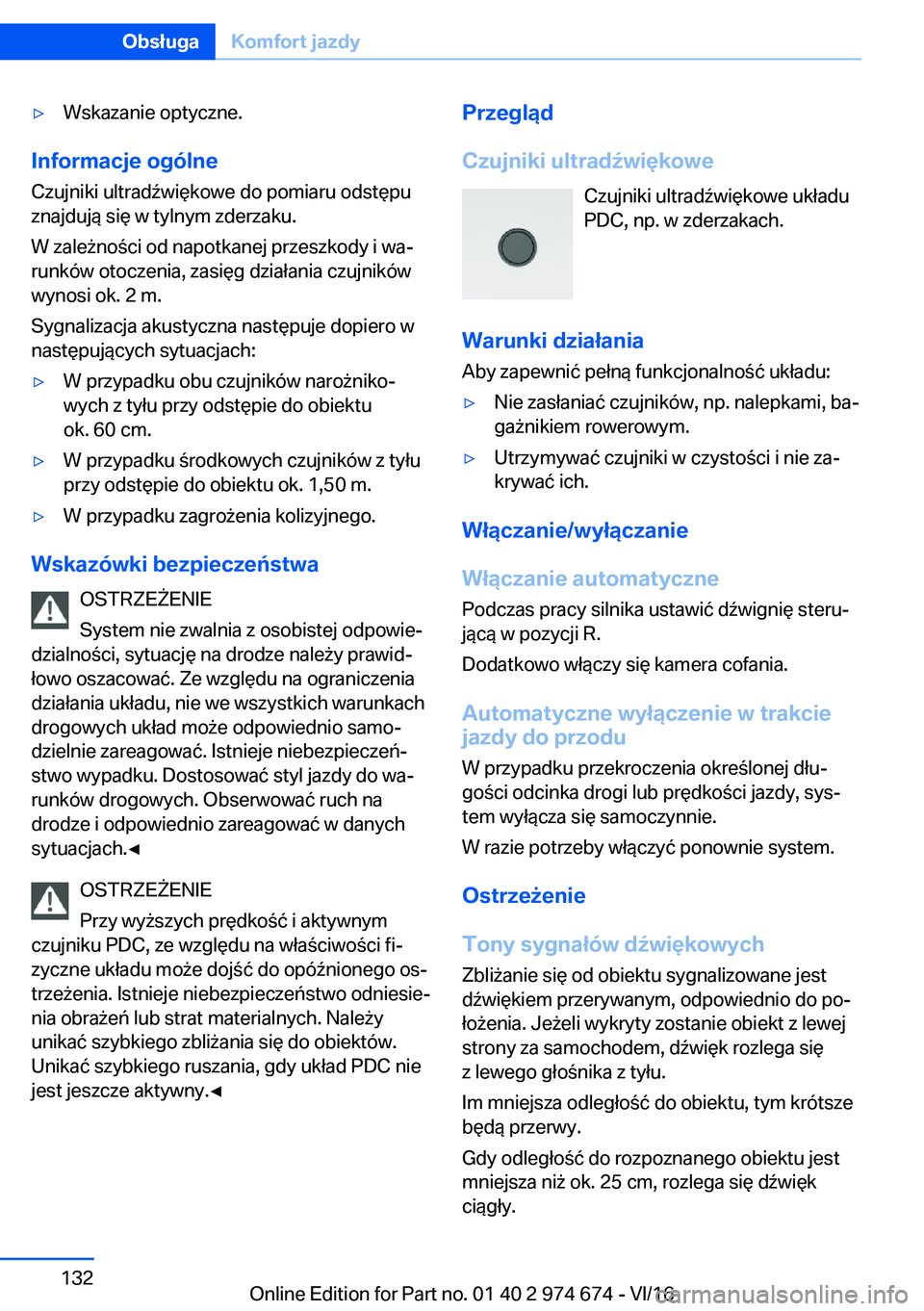 BMW M2 2017  Instrukcja obsługi (in Polish) 'y�W�s�k�a�z�a�n�i�e� �o�p�t�y�c�z�n�e�.
�I�n�f�o�r�m�a�c�j�e��o�g�