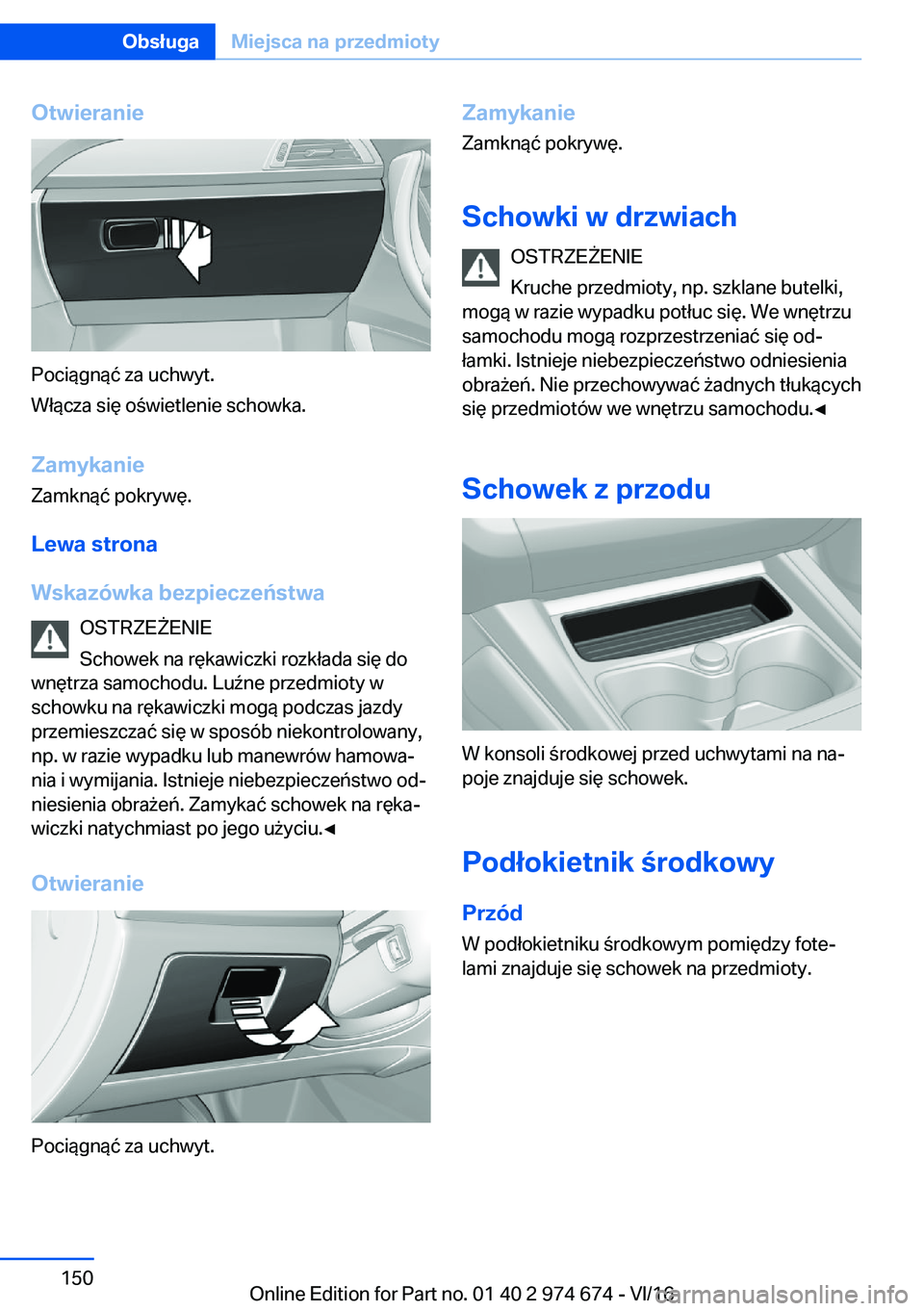 BMW M2 2017  Instrukcja obsługi (in Polish) �O�t�w�i�e�r�a�n�i�e
�P�o�c�i�