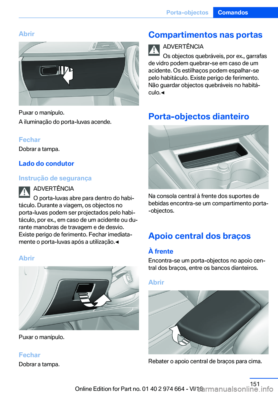 BMW M2 2017  Manual do condutor (in Portuguese) �A�b�r�i�r
�P�u�x�a�r� �o� �m�a�n�