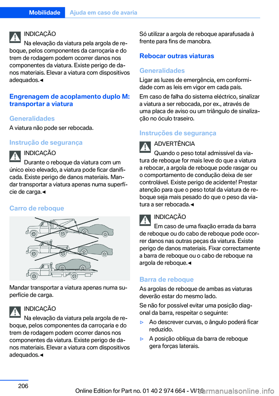 BMW M2 2017  Manual do condutor (in Portuguese) �I�N�D�I�C�A�