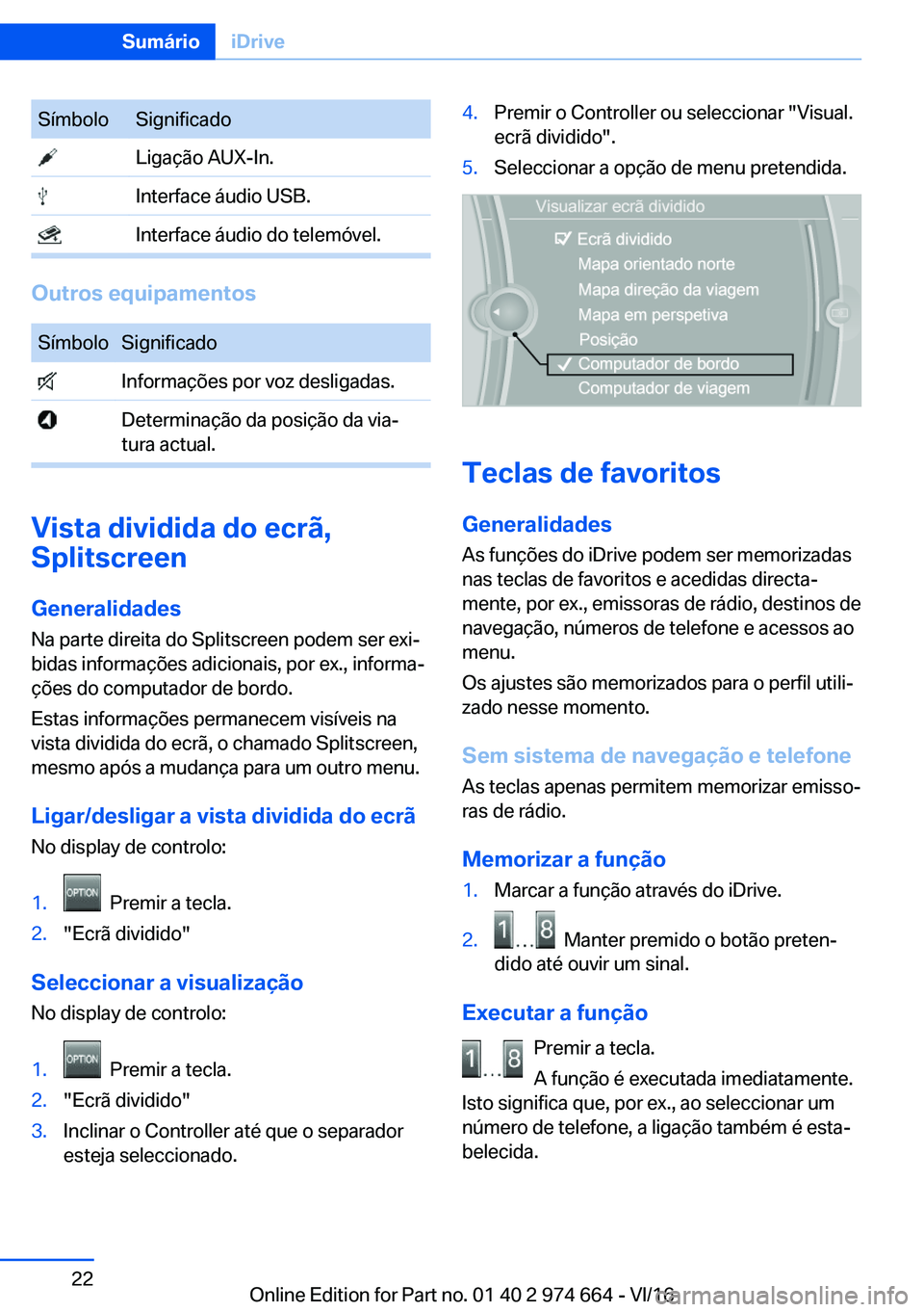 BMW M2 2017  Manual do condutor (in Portuguese) �S�